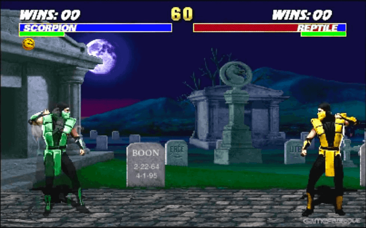 Gameplay screen of Mortal Kombat 3 (5/8)