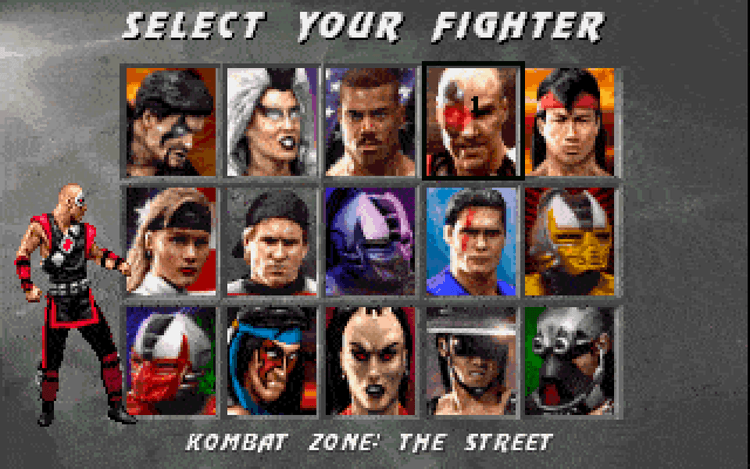 Gameplay screen of Mortal Kombat 3 (2/8)