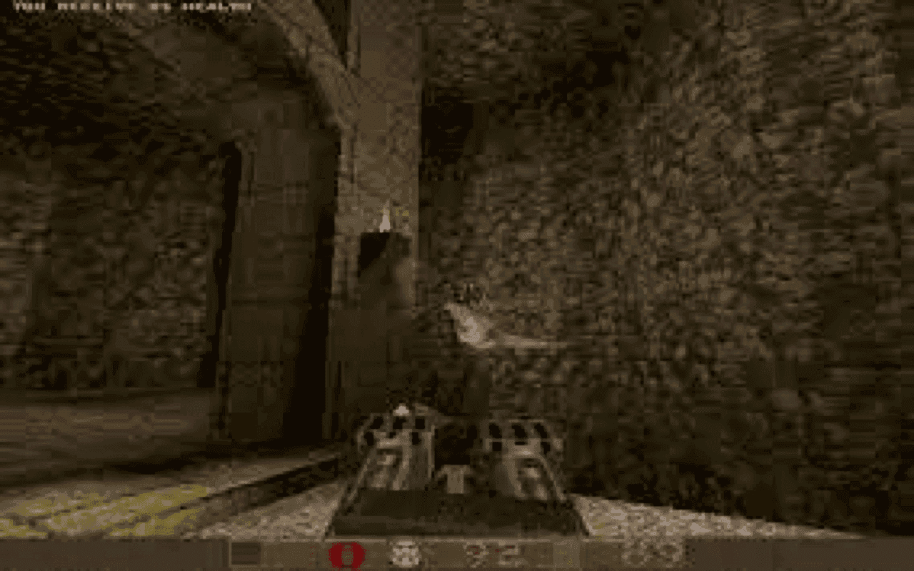 Gameplay screen of Quake (5/8)