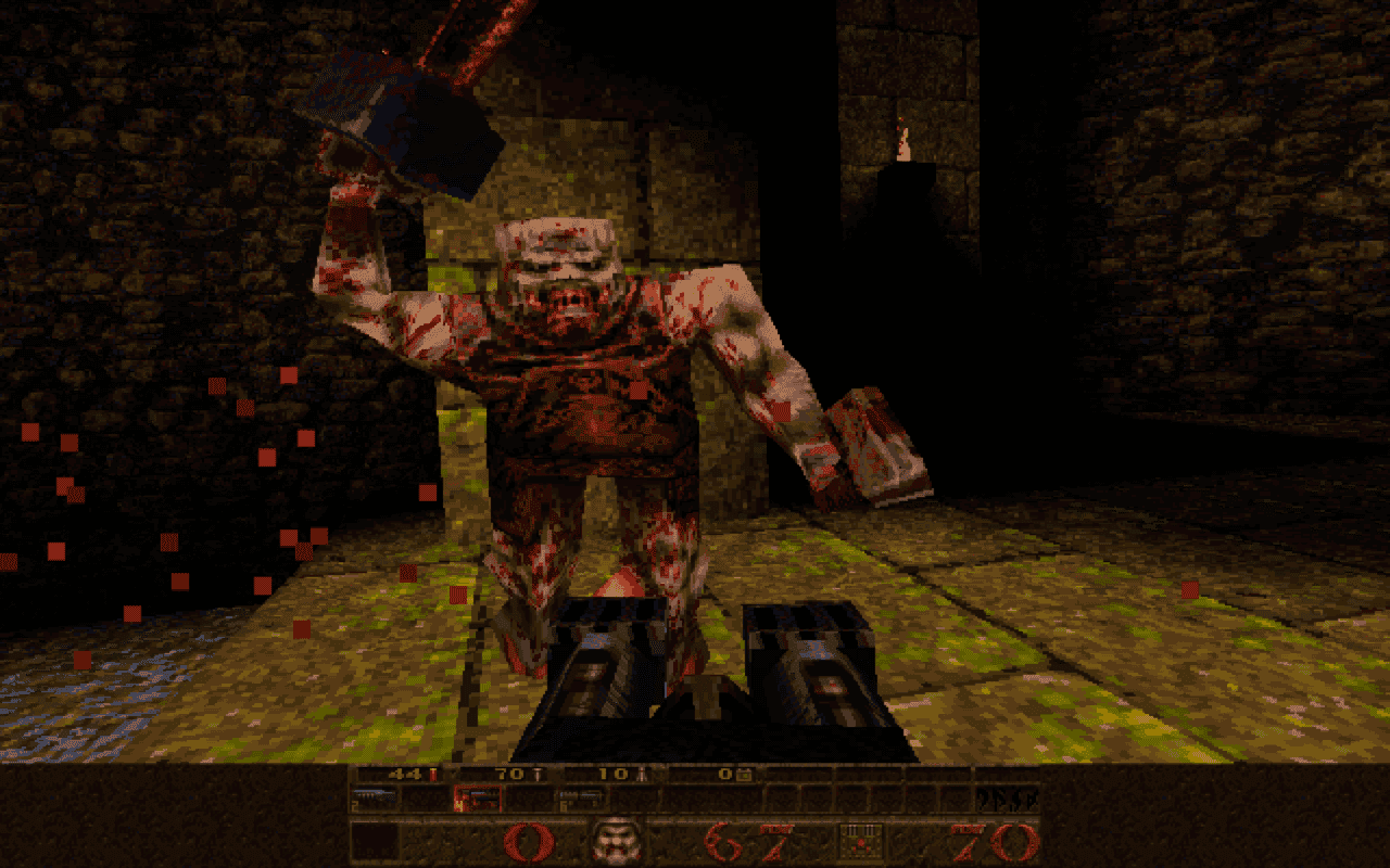 Gameplay screen of Quake (7/8)
