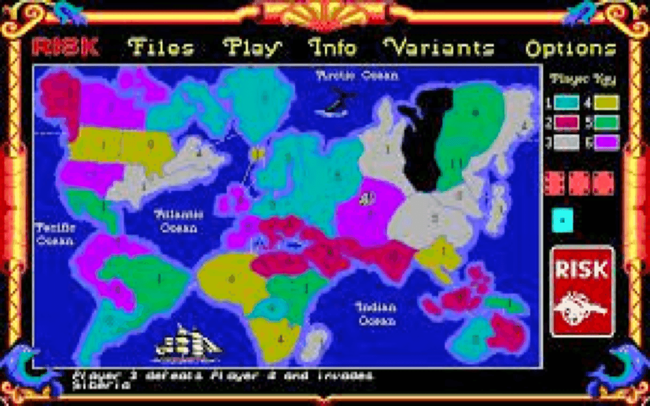 Gameplay screen of RISK (1/4)
