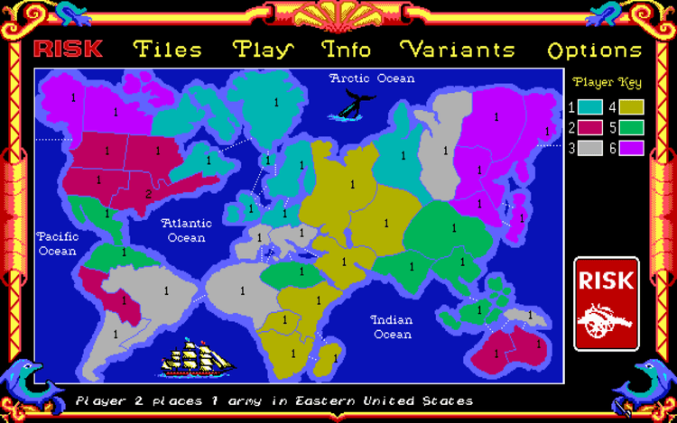 Gameplay screen of RISK (3/4)