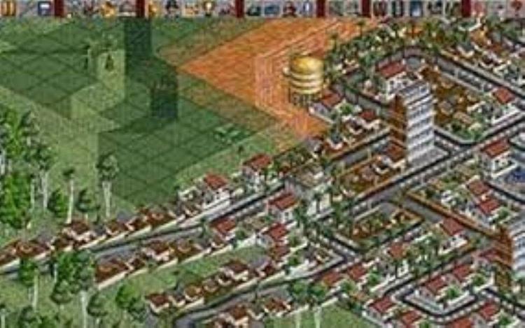 Gameplay screen of Transport Tycoon Deluxe (5/8)