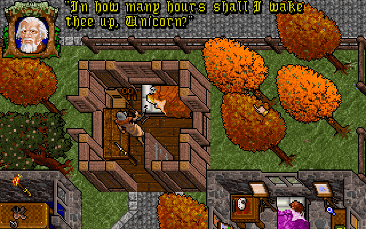 Gameplay screen of Ultima VII: The Black Gate (4/8)