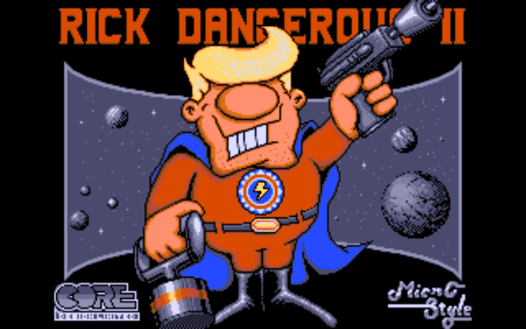 Gameplay screen of Rick Dangerous 2 (2/8)