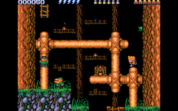 Gameplay screen of Rick Dangerous 2 (3/8)