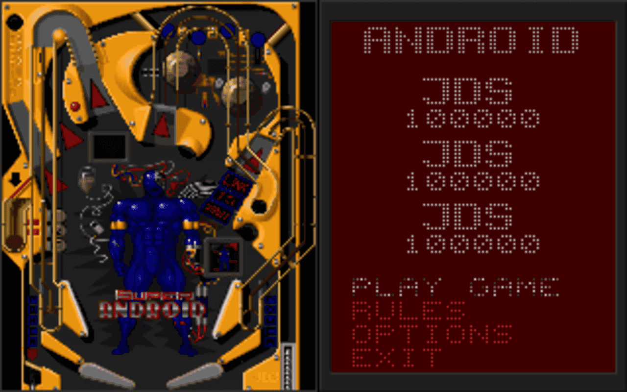 Gameplay screen of Epic Pinball (1/8)