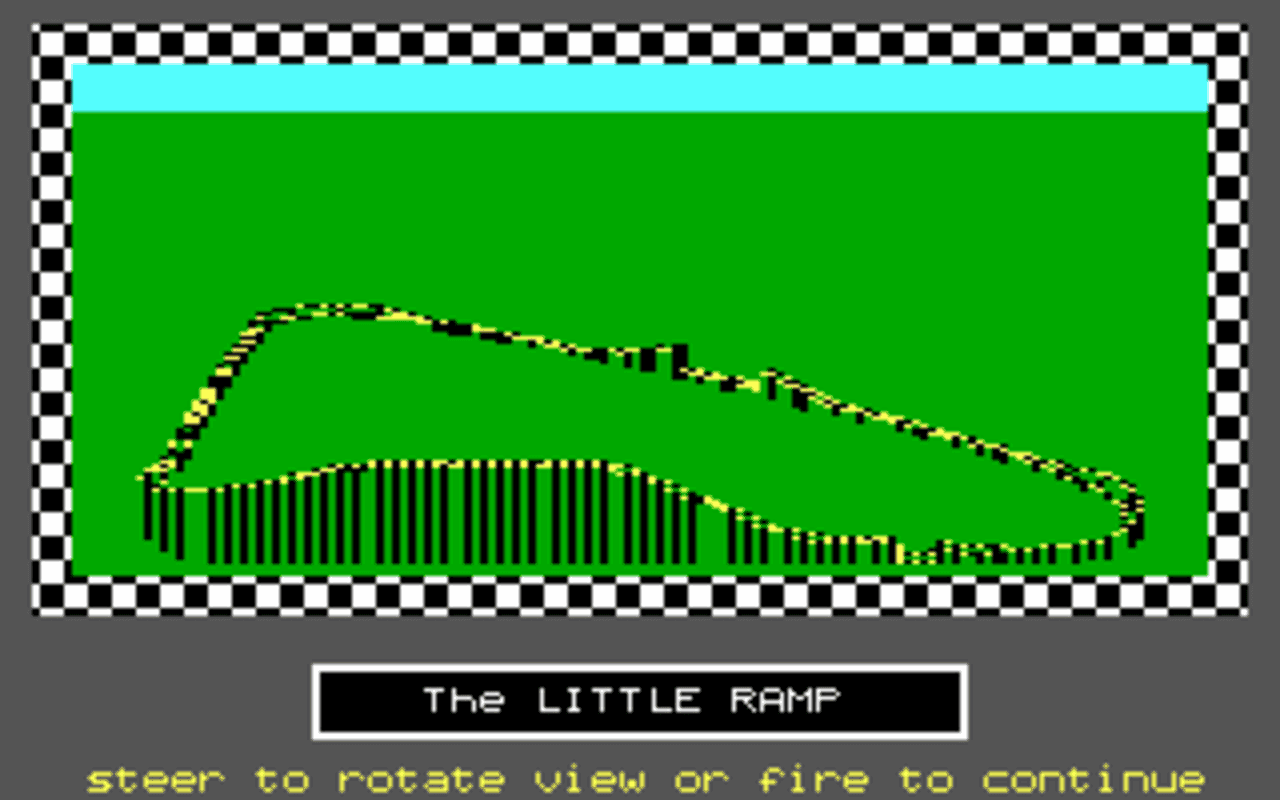Gameplay screen of Stunt Track Racer (3/4)