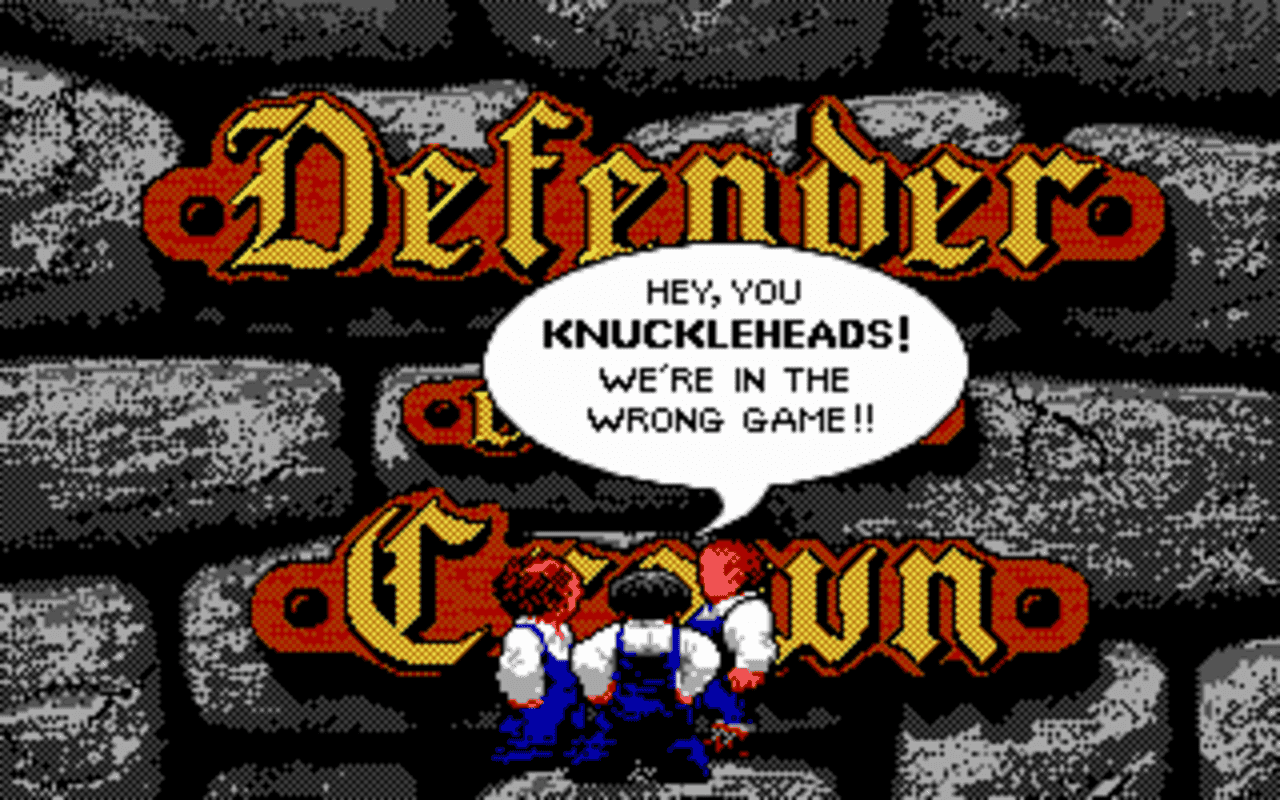 Gameplay screen of The Three Stooges (3/8)