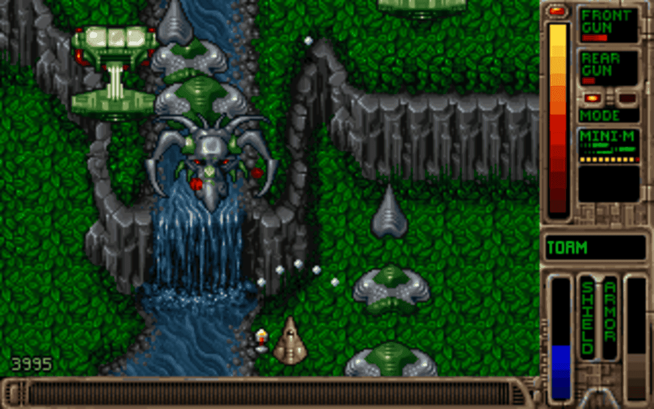 Gameplay screen of Tyrian (4/8)