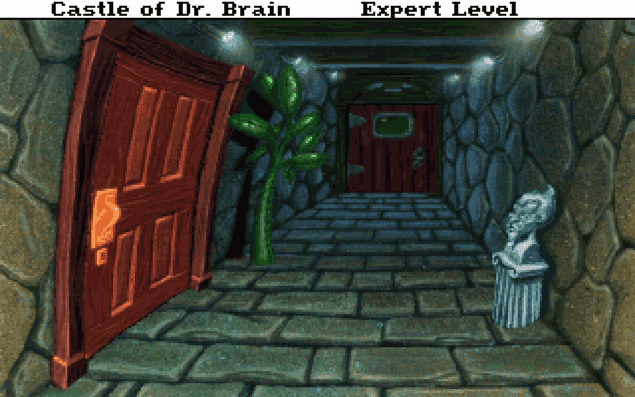 Gameplay screen of Castle of Dr. Brain (3/8)