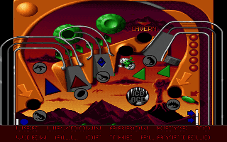 Gameplay screen of Epic Pinball (3/8)