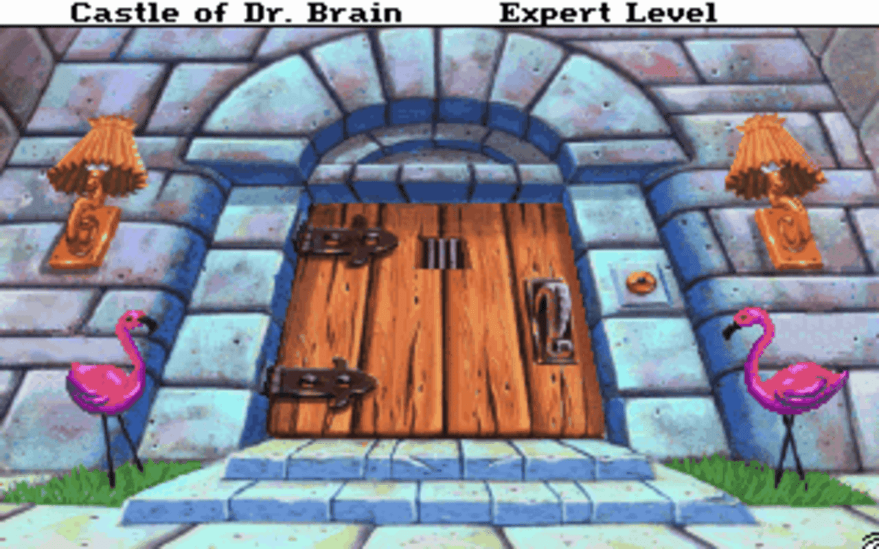 Gameplay screen of Castle of Dr. Brain (1/8)