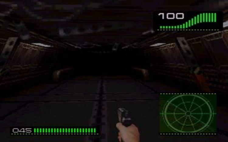 Gameplay screen of Alien Trilogy (2/8)