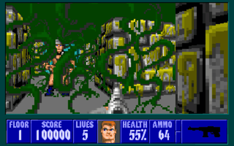 Gameplay screen of Spear of Destiny (1/8)