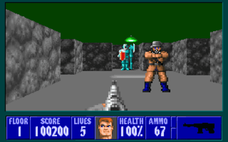 Gameplay screen of Spear of Destiny (4/8)