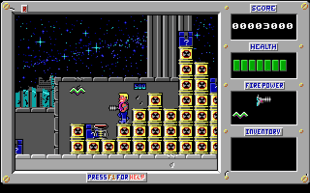 Gameplay screen of Duke Nukem (4/8)