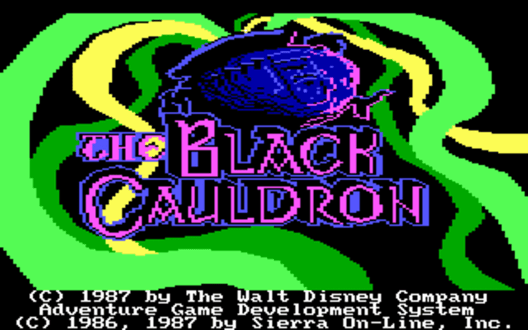 Gameplay screen of The Black Cauldron (2/8)