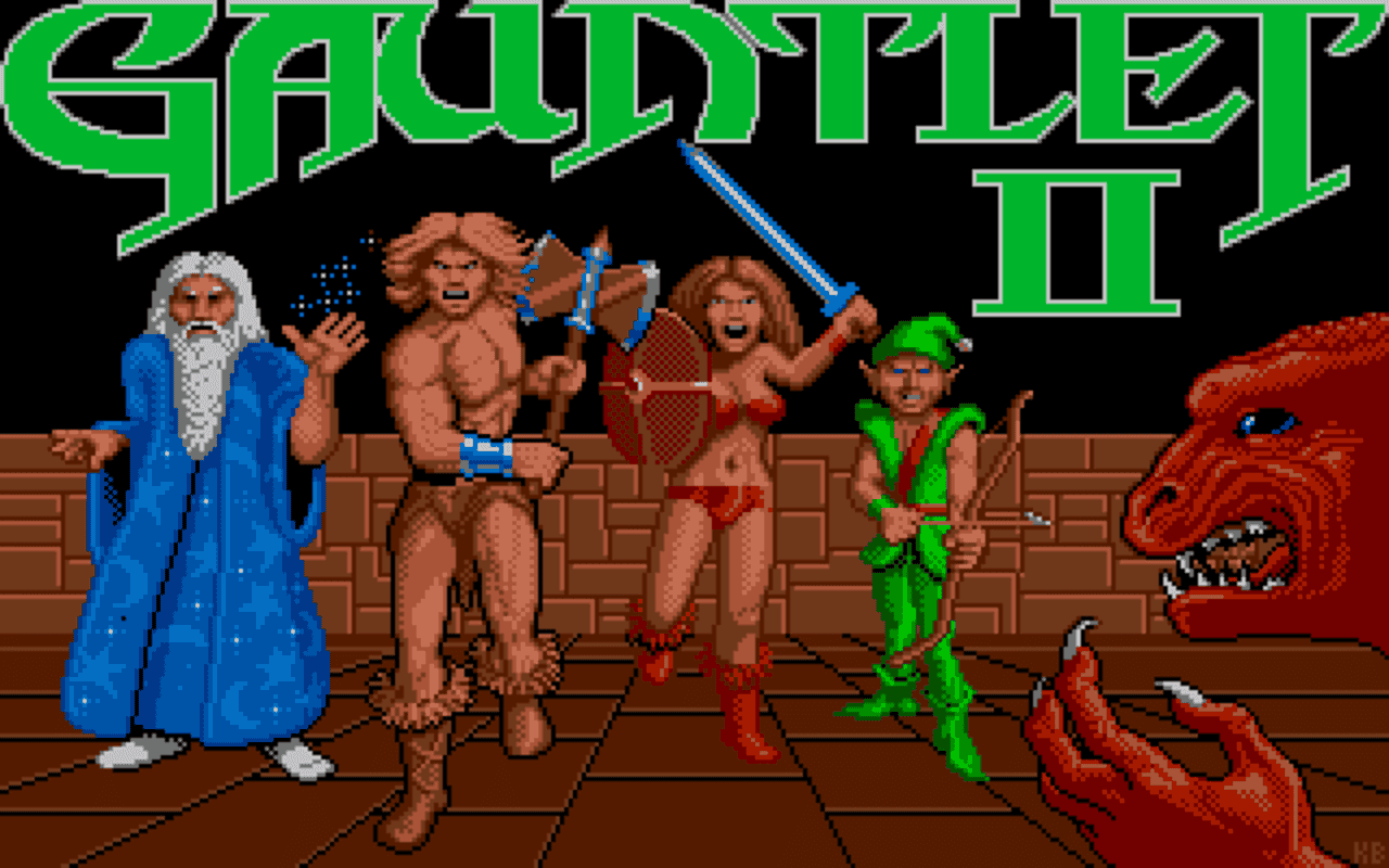 Gameplay screen of Gauntlet II (1/8)