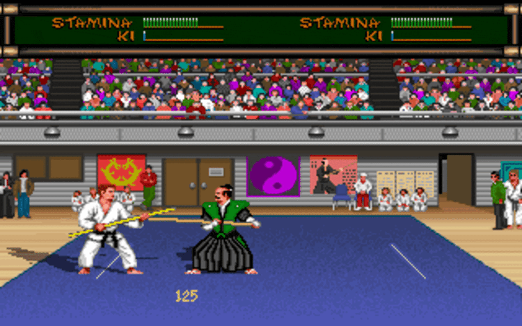 Gameplay screen of Budokan: The Martial Spirit (8/8)