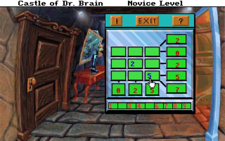 Gameplay screen of Castle of Dr. Brain (5/8)