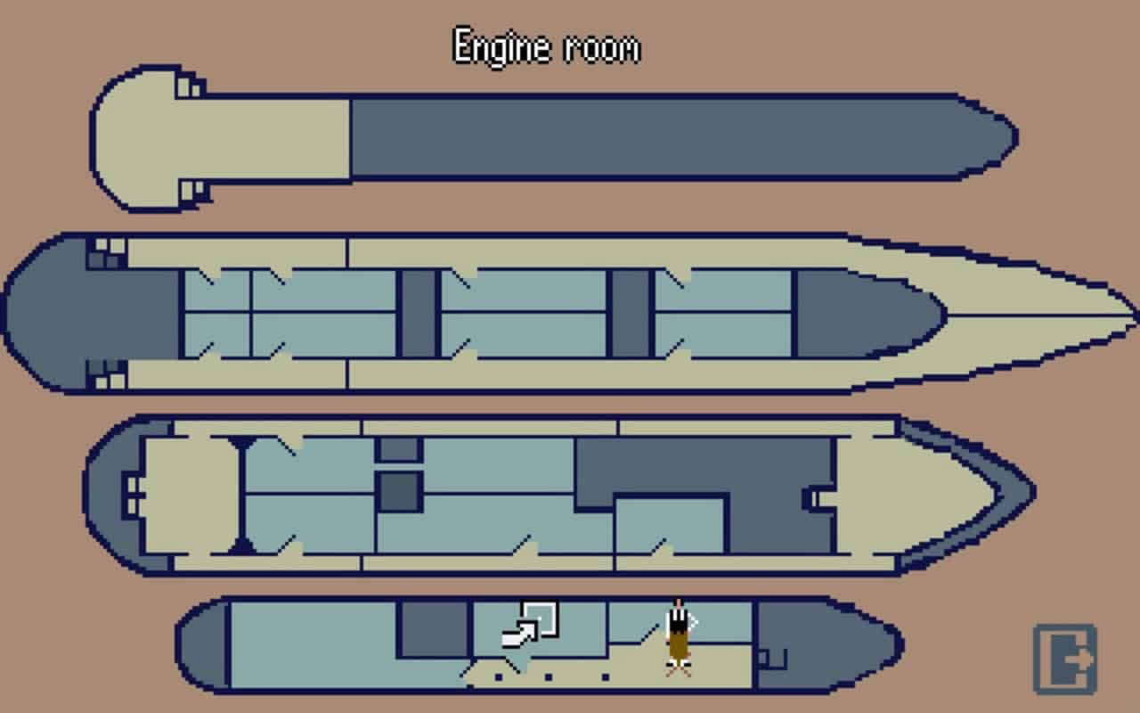 Gameplay screen of Cruise for a Corpse (6/8)