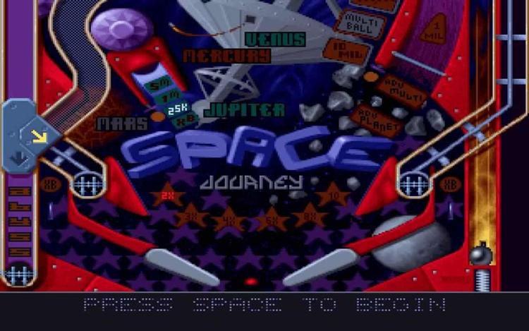 Gameplay screen of Epic Pinball (7/8)