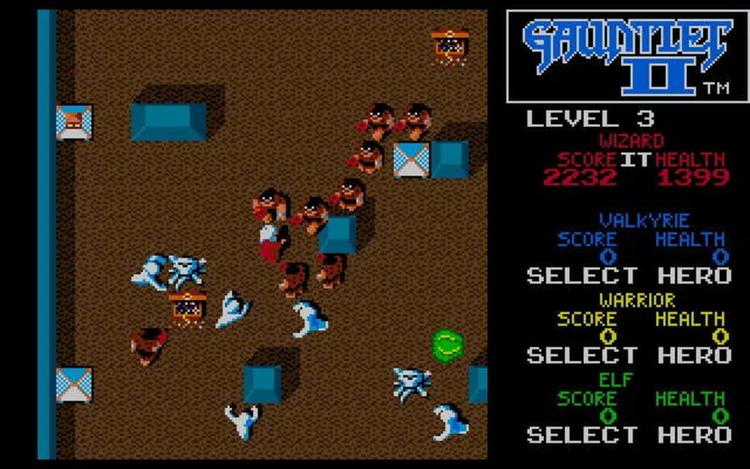 Gameplay screen of Gauntlet II (8/8)