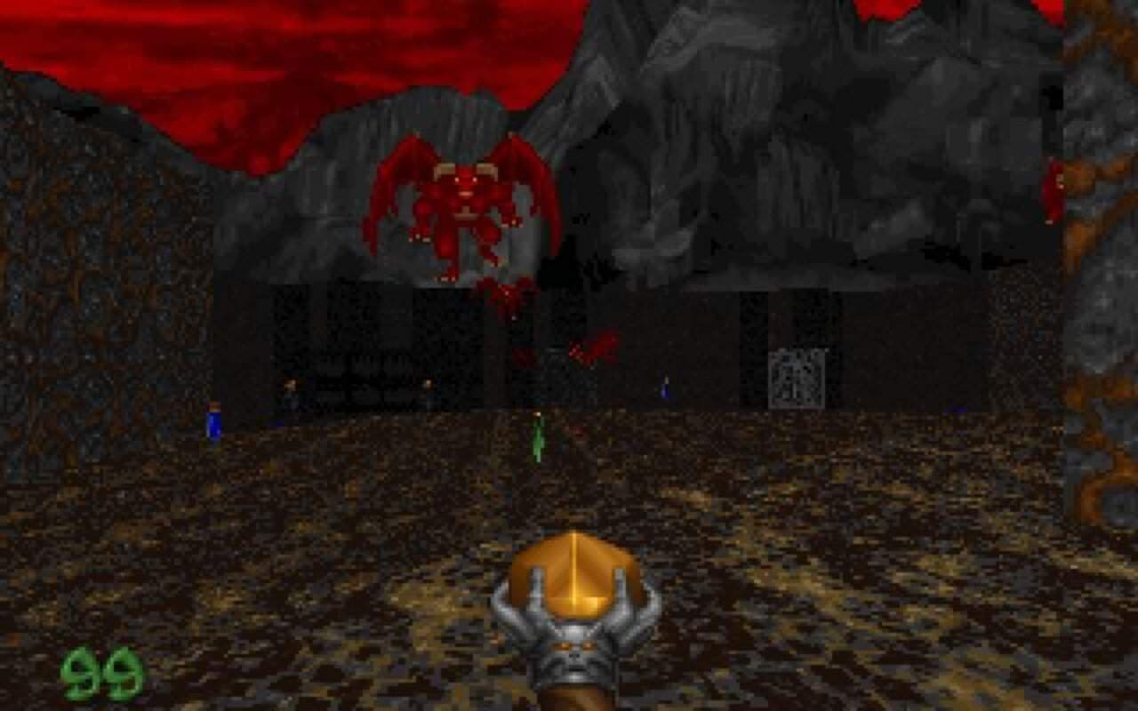 Gameplay screen of Heretic (8/8)