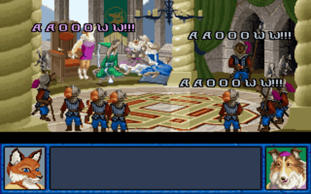 Gameplay screen of Inherit the Earth: Quest for the Orb (3/8)