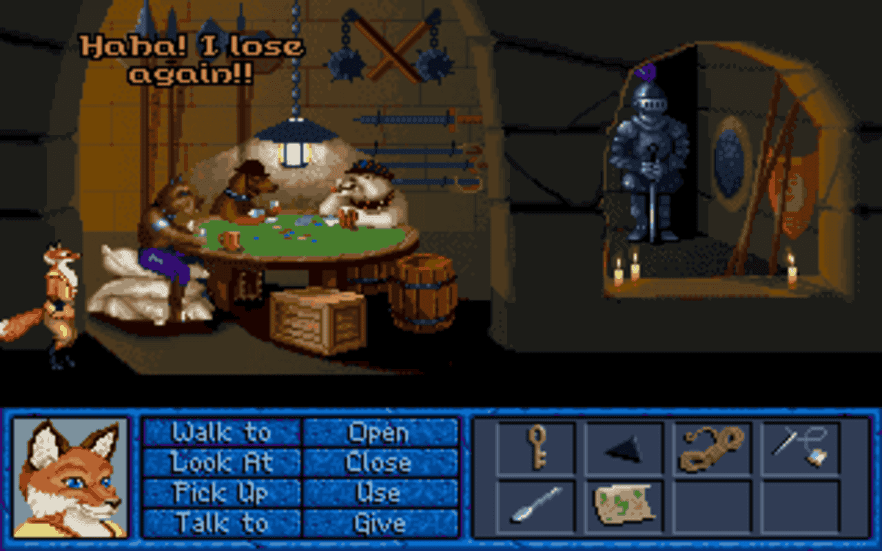 Gameplay screen of Inherit the Earth: Quest for the Orb (2/8)