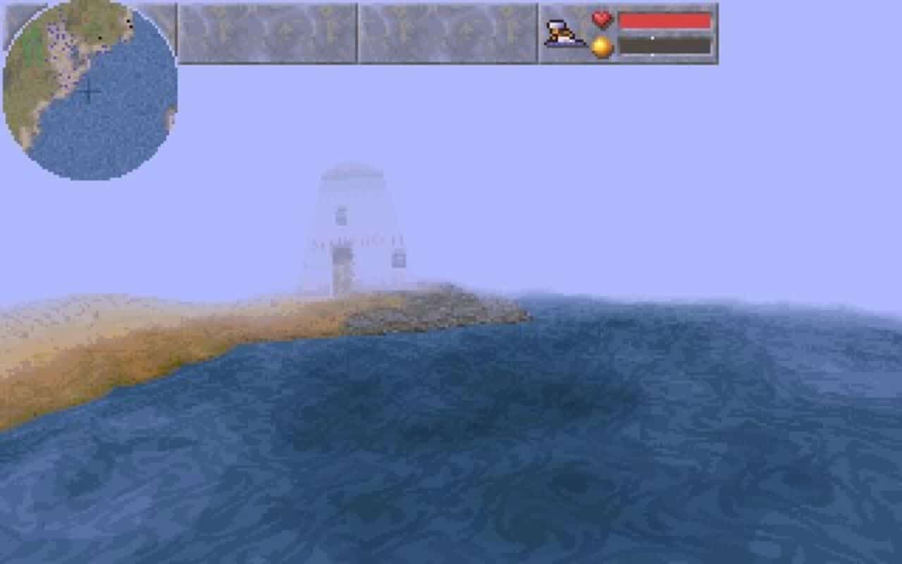 Gameplay screen of Magic Carpet (7/8)