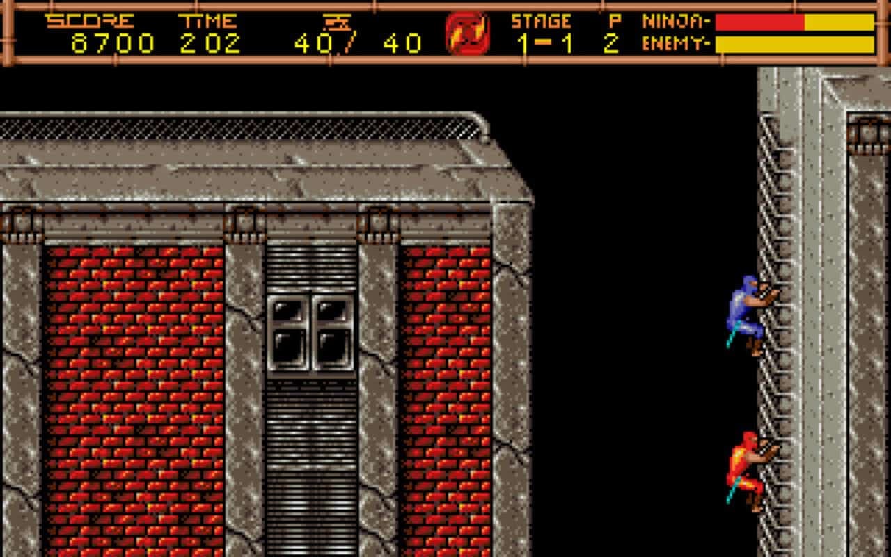 Gameplay screen of Ninja Gaiden II: The Dark Sword of Chaos (8/8)