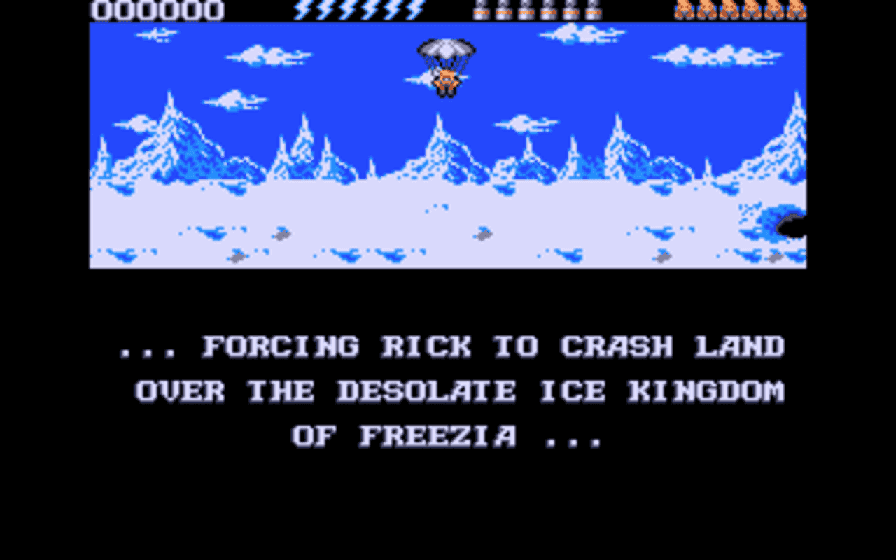 Gameplay screen of Rick Dangerous 2 (5/8)