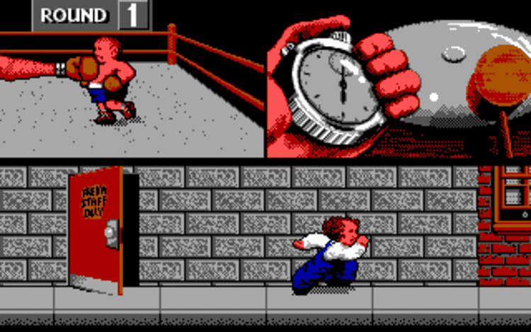 Gameplay screen of The Three Stooges (8/8)