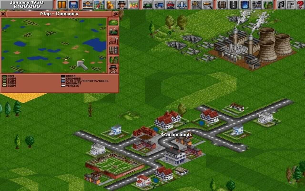 Gameplay screen of Transport Tycoon (5/8)