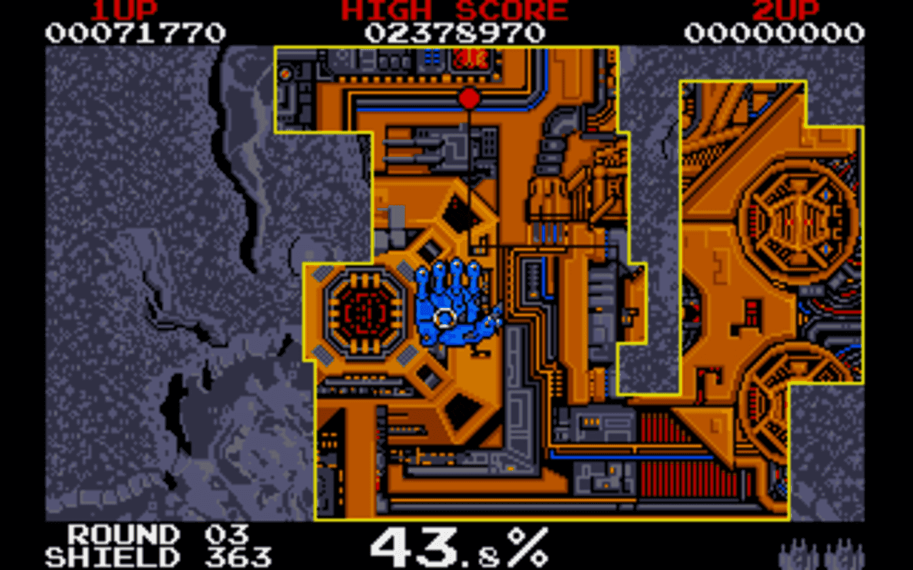Gameplay screen of Volfied (1/8)
