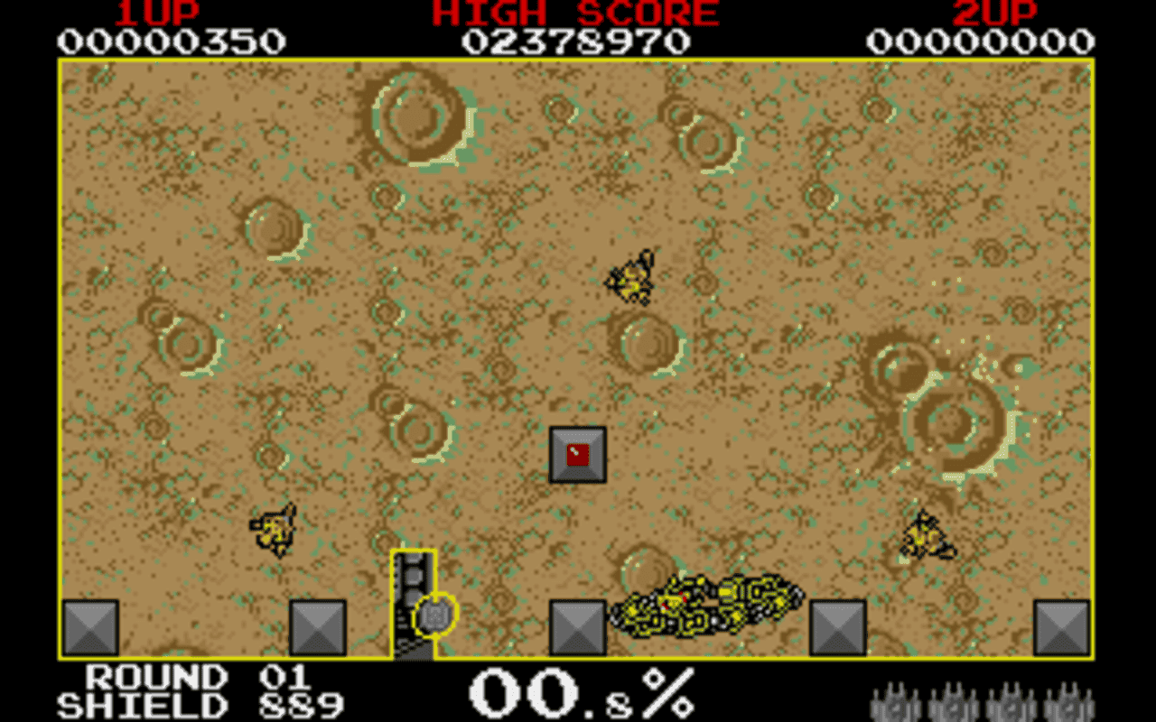 Gameplay screen of Volfied (4/8)