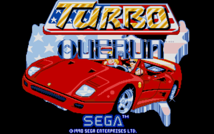 Gameplay screen of Turbo Out Run (1/8)