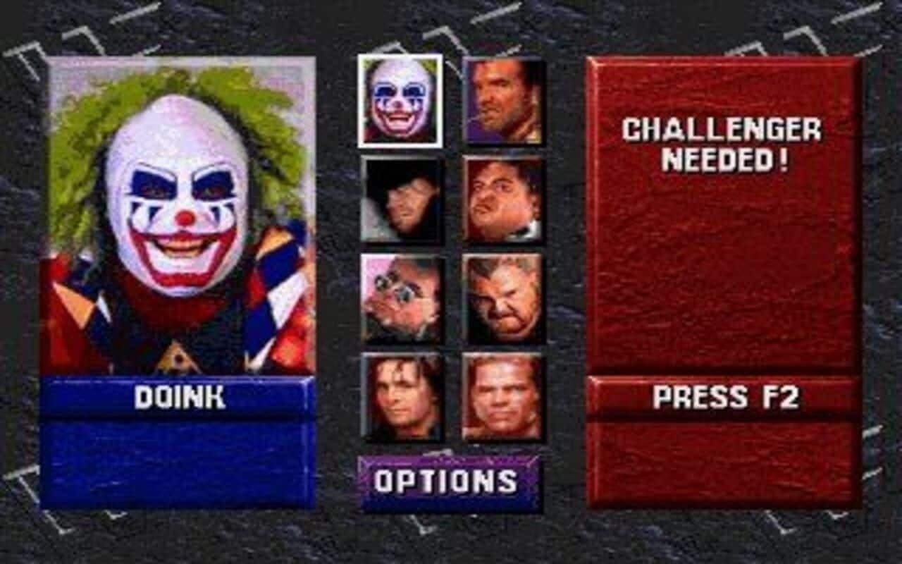 Gameplay screen of WWF WrestleMania (3/8)