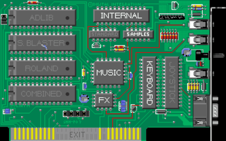 Gameplay screen of Supaplex (1/8)