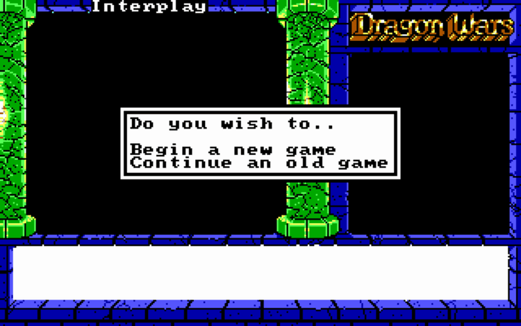 Gameplay screen of Dragon Wars (6/8)