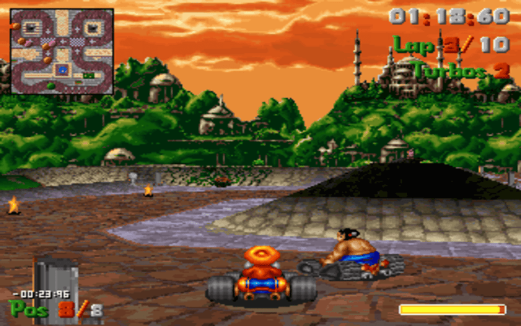 Gameplay screen of Street Racer (3/4)