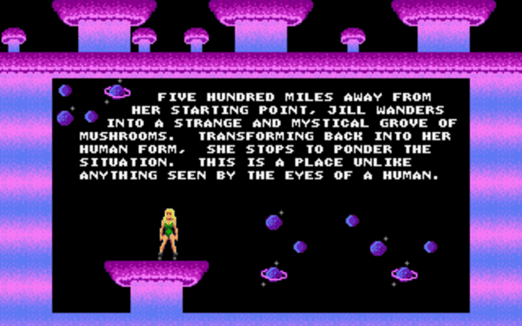 Gameplay screen of Jill of the Jungle (4/8)