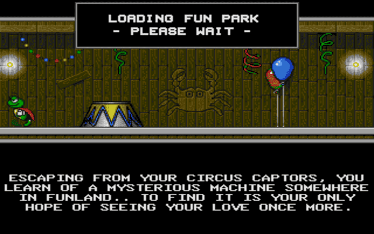 Gameplay screen of Superfrog (2/8)