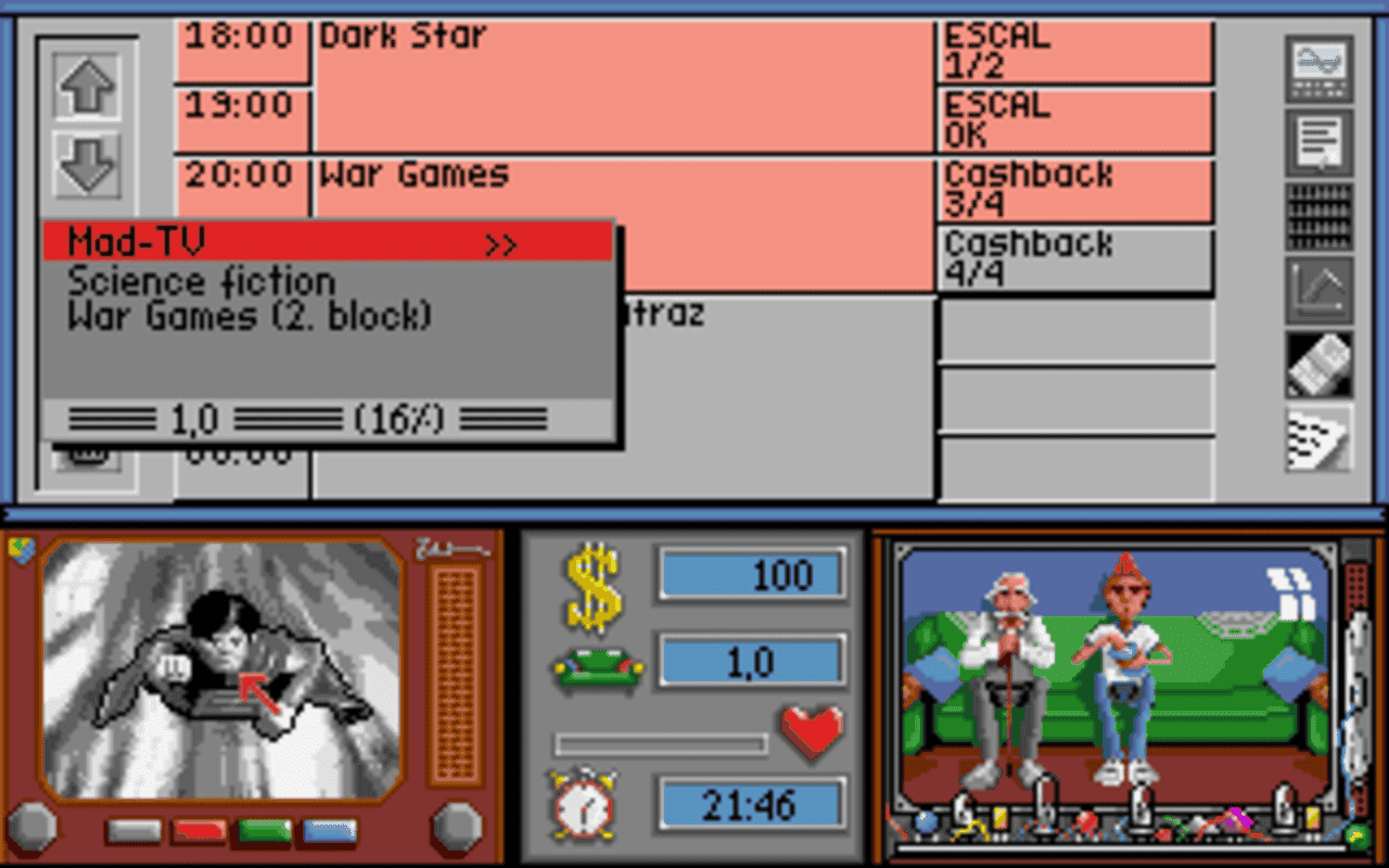 Gameplay screen of Mad TV (5/8)