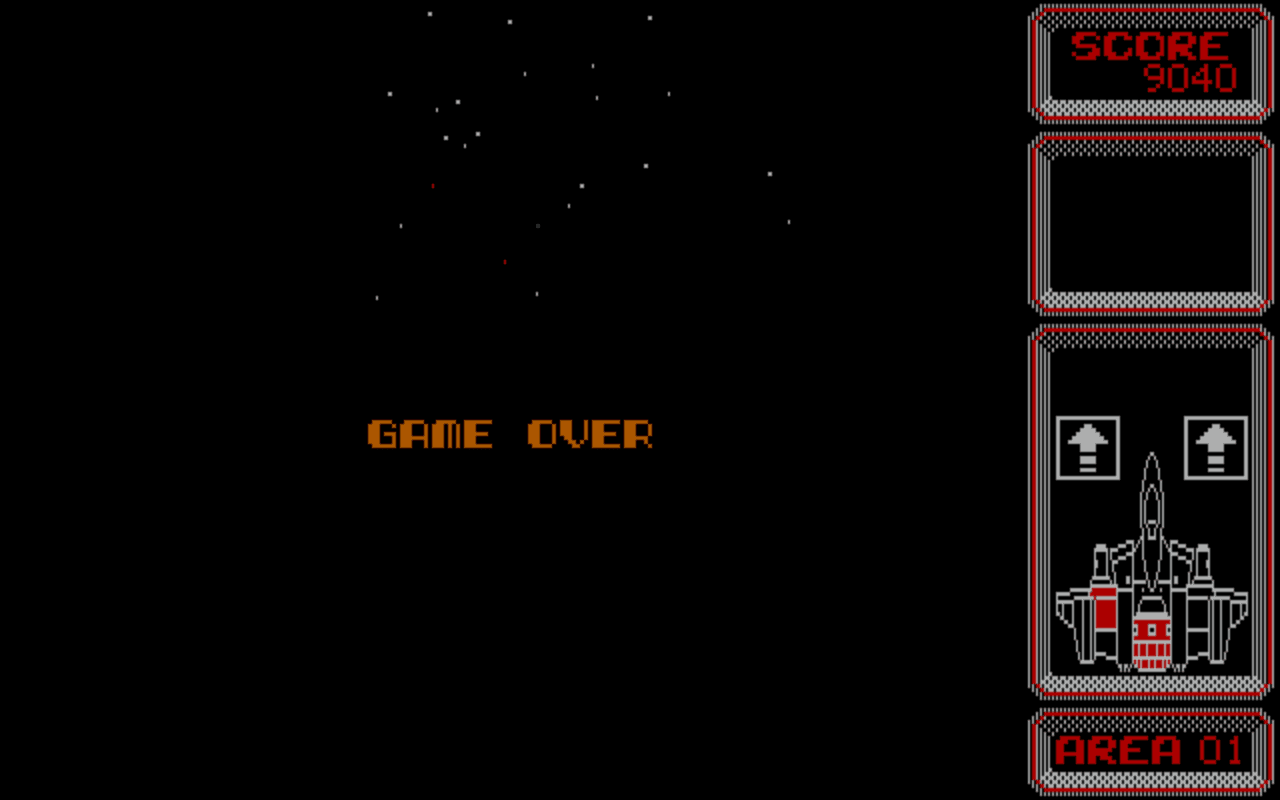 Gameplay screen of Silpheed (3/8)