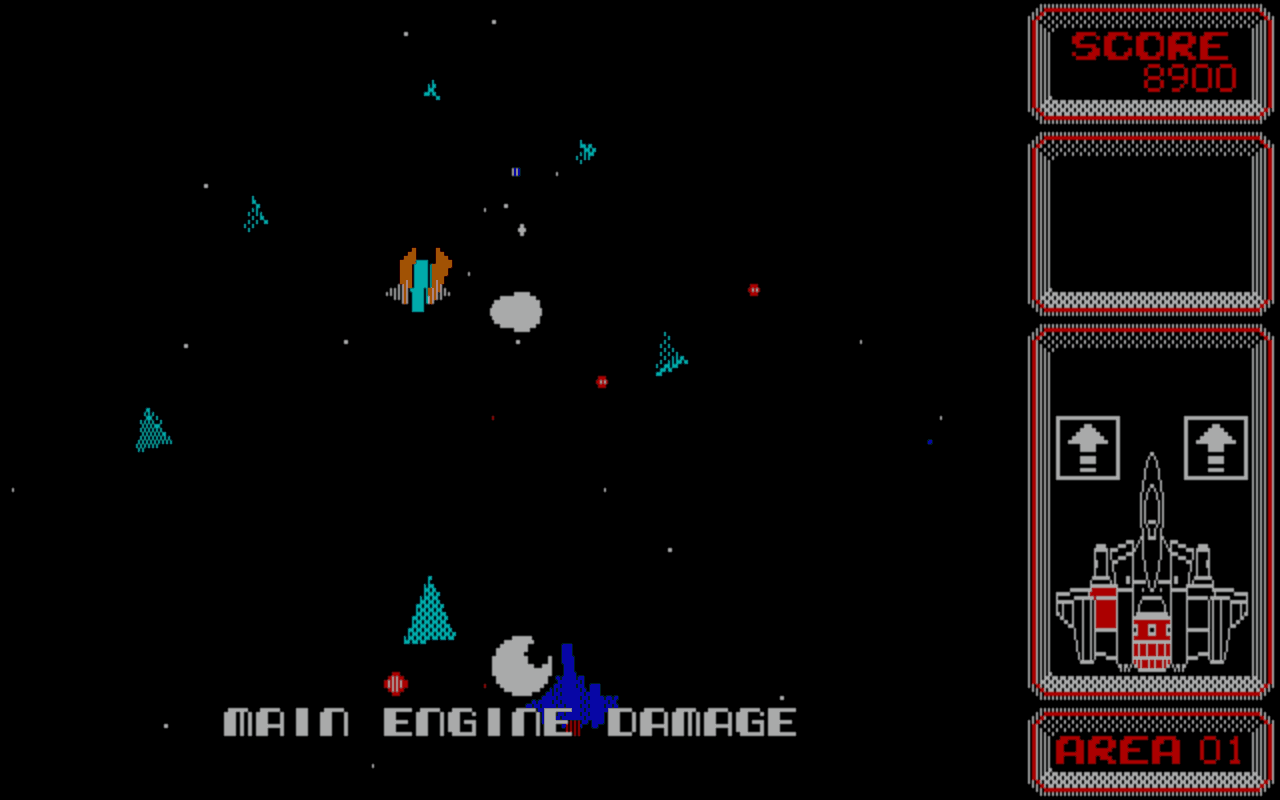 Gameplay screen of Silpheed (4/8)