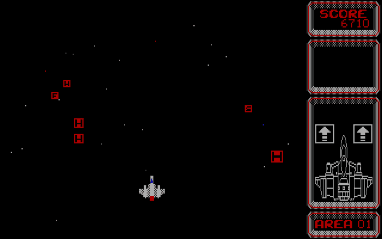 Gameplay screen of Silpheed (5/8)