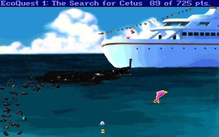 Gameplay screen of EcoQuest: The Search for Cetus (7/8)